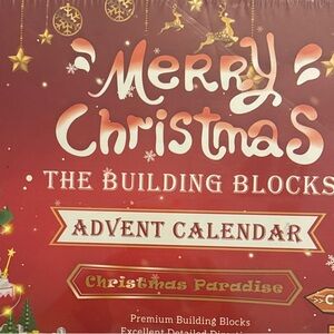 Merry Christmas Building Blocks Advent Calendar